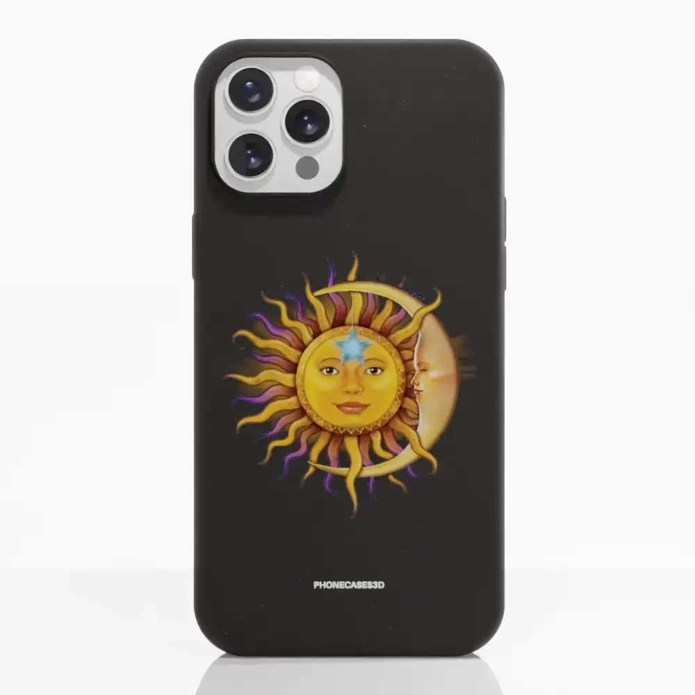 Vincent Hie Official Black Compostable Phone Case Design Sun Moon - Image 4