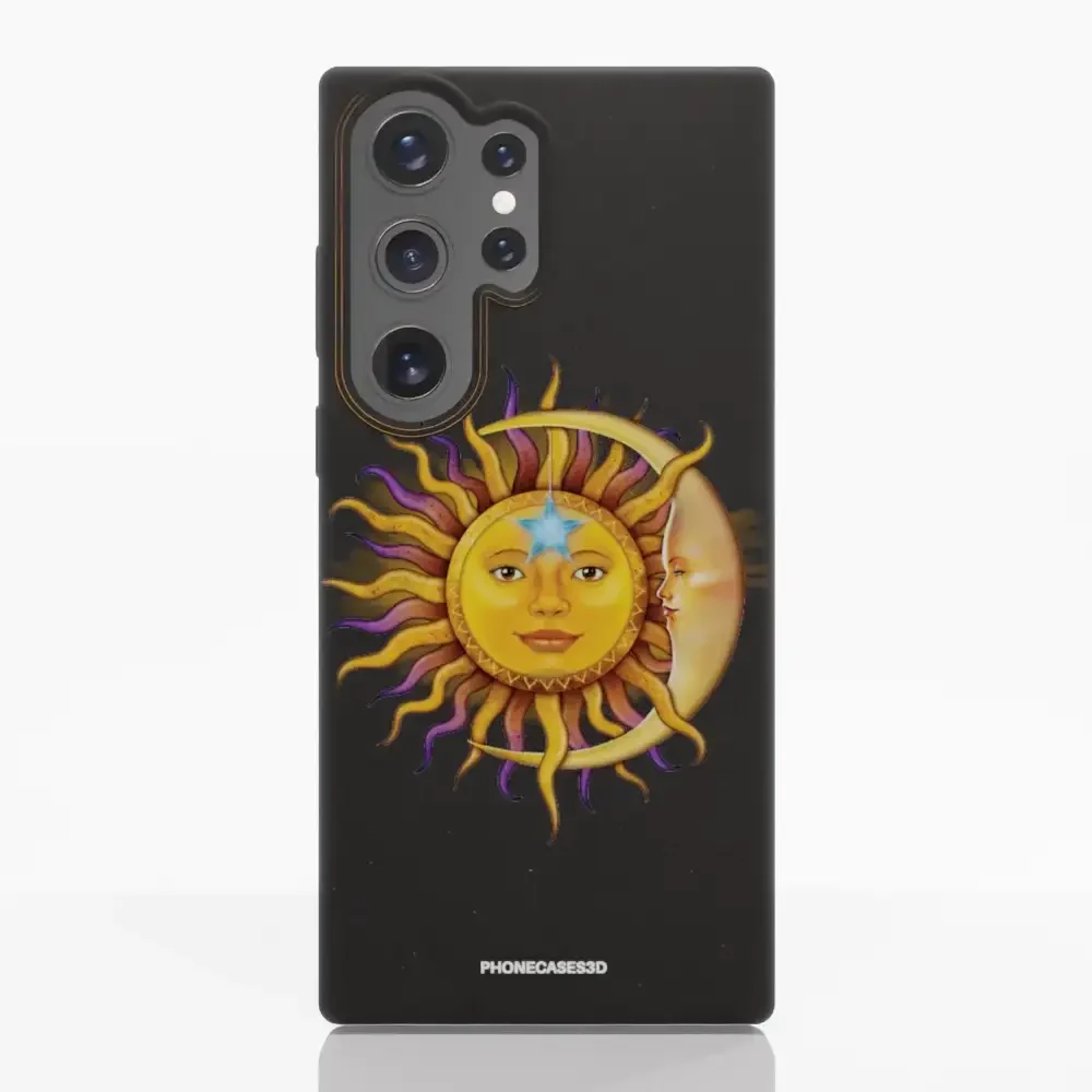 Vincent Hie Official Black Compostable Phone Case Design Sun Moon - Image 41