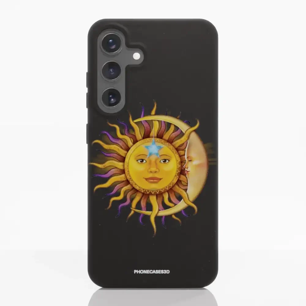 Vincent Hie Official Black Compostable Phone Case Design Sun Moon - Image 46