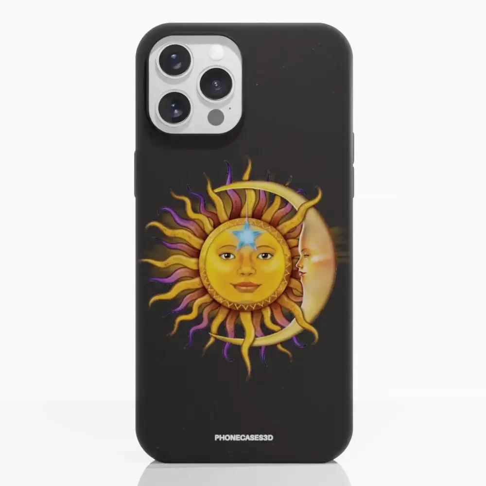 Vincent Hie Official Black Compostable Phone Case Design Sun Moon - Image 5