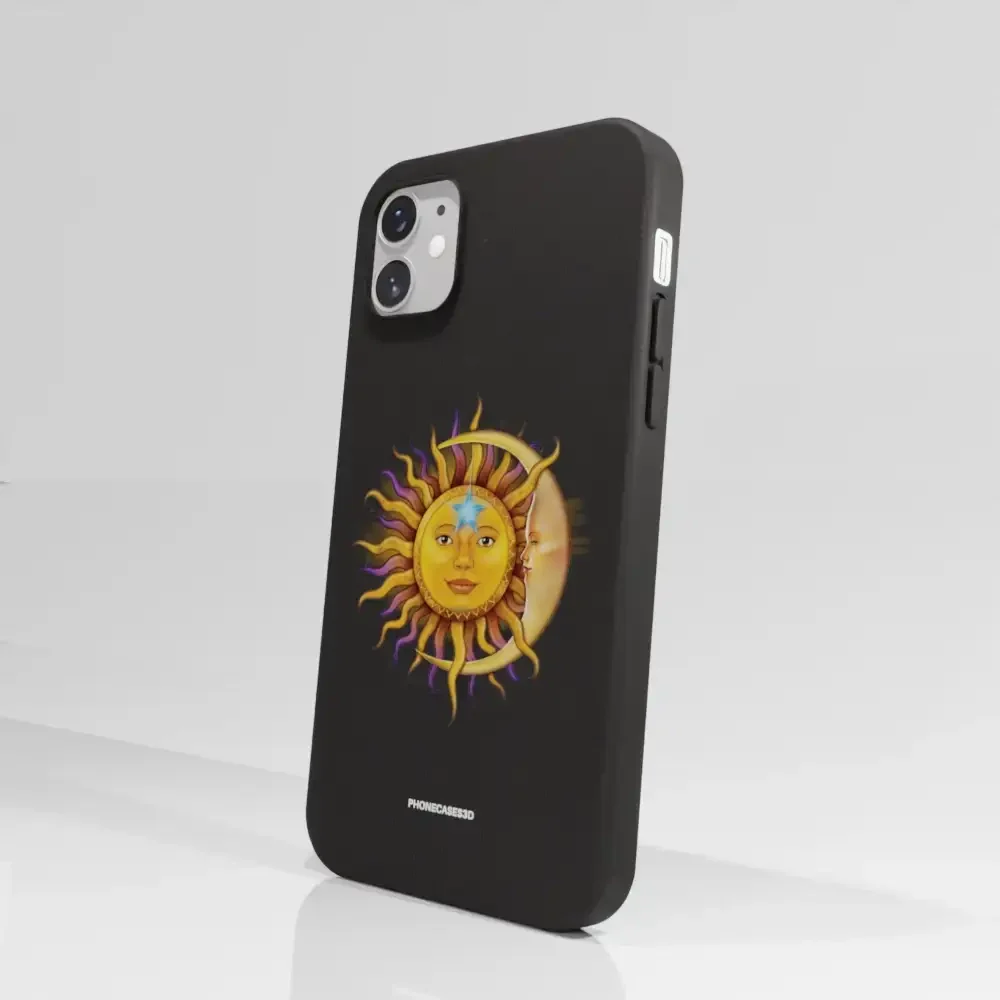 Vincent Hie Official Black Compostable Phone Case Design Sun Moon - Image 51