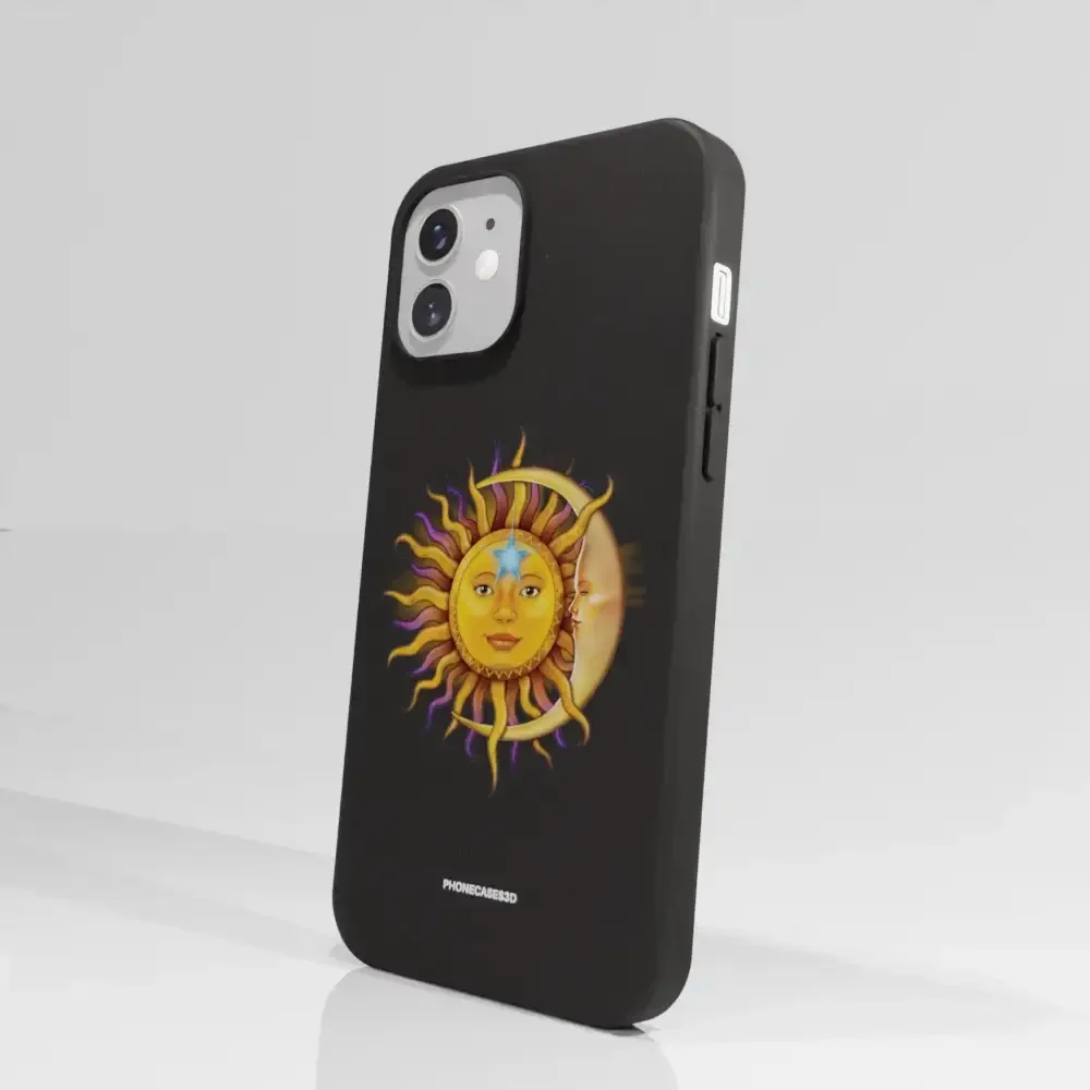 Vincent Hie Official Black Compostable Phone Case Design Sun Moon - Image 54