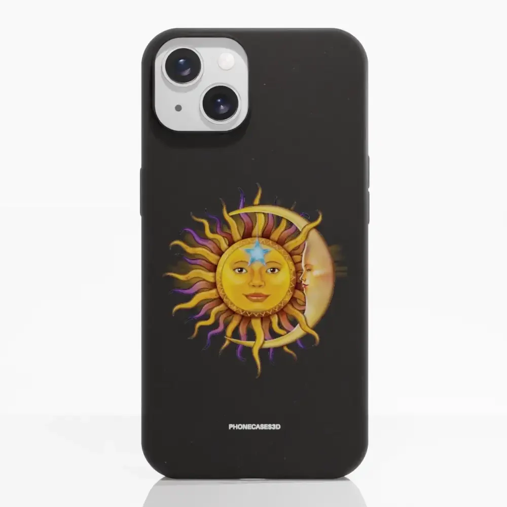 Vincent Hie Official Black Compostable Phone Case Design Sun Moon - Image 6
