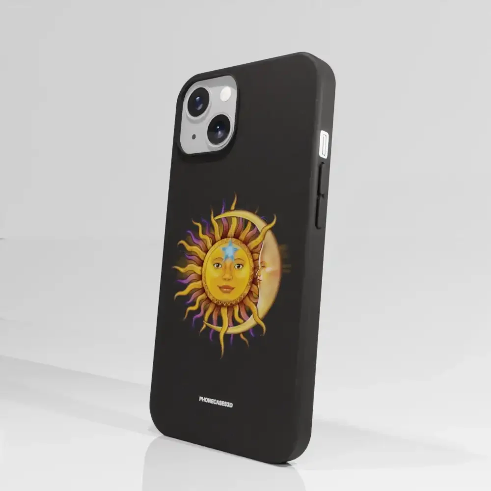 Vincent Hie Official Black Compostable Phone Case Design Sun Moon - Image 64