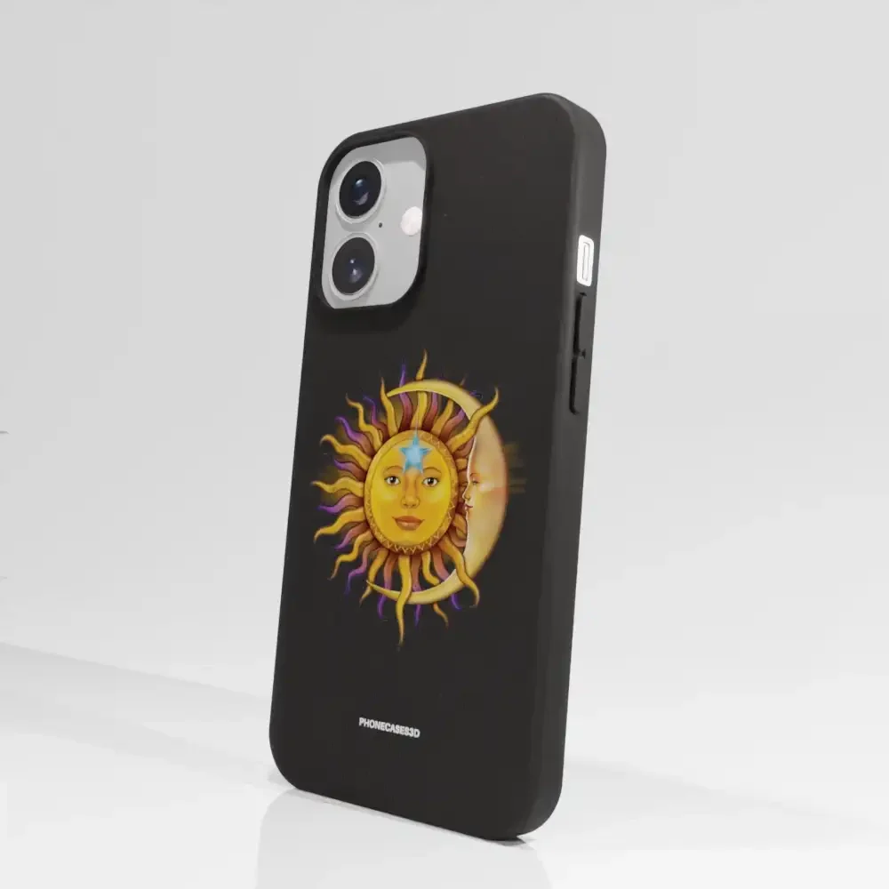 Vincent Hie Official Black Compostable Phone Case Design Sun Moon - Image 68