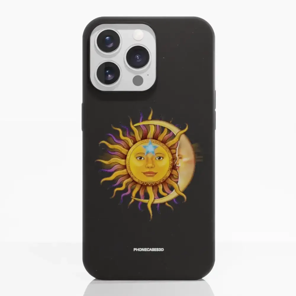 Vincent Hie Official Black Compostable Phone Case Design Sun Moon - Image 7