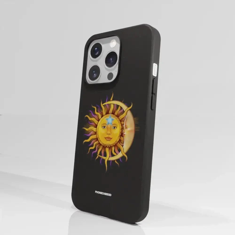 Vincent Hie Official Black Compostable Phone Case Design Sun Moon - Image 71