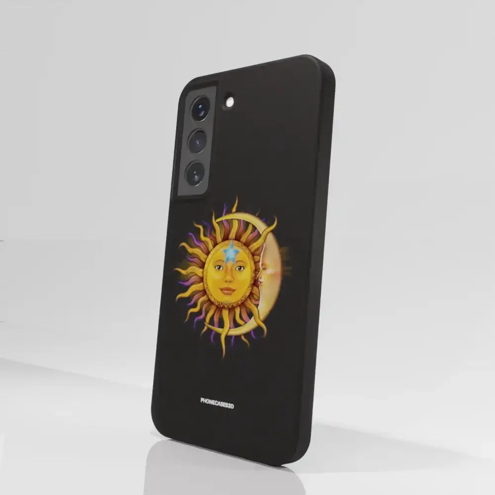 Vincent Hie Official Black Compostable Phone Case Design Sun Moon - Image 76