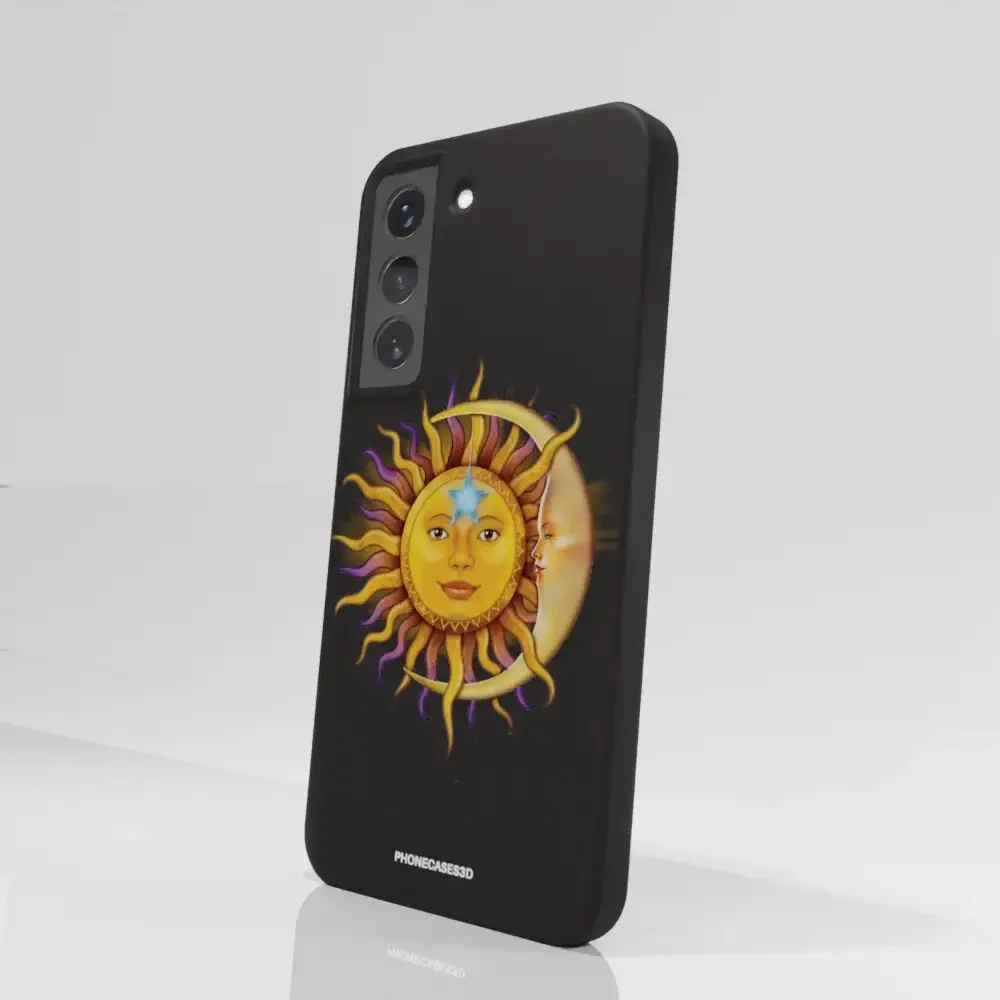 Vincent Hie Official Black Compostable Phone Case Design Sun Moon - Image 77