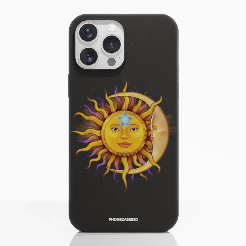 Vincent Hie Official Black Compostable Phone Case Design Sun Moon - Image 8