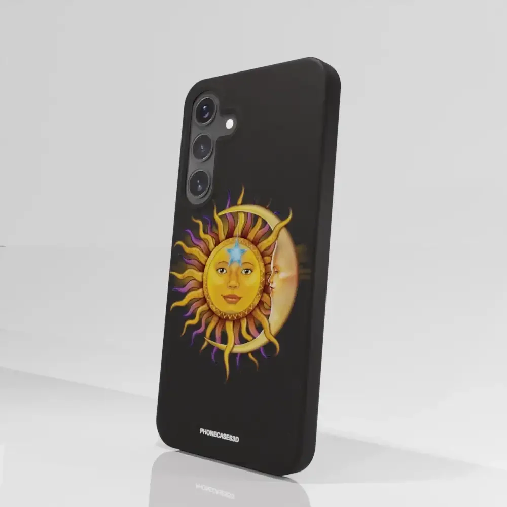 Vincent Hie Official Black Compostable Phone Case Design Sun Moon - Image 83