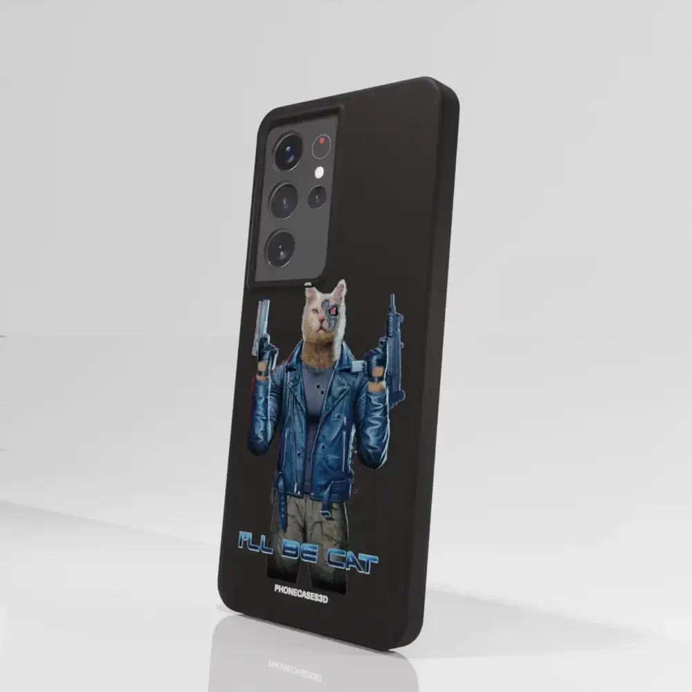 Vincent Hie Official Compostable Phone Case Design I´ll be Cat - Image 75