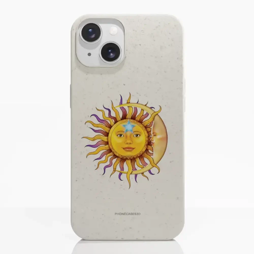 Vincent Hie Official White Compostable Phone Case Design Sun Moon - Image 10