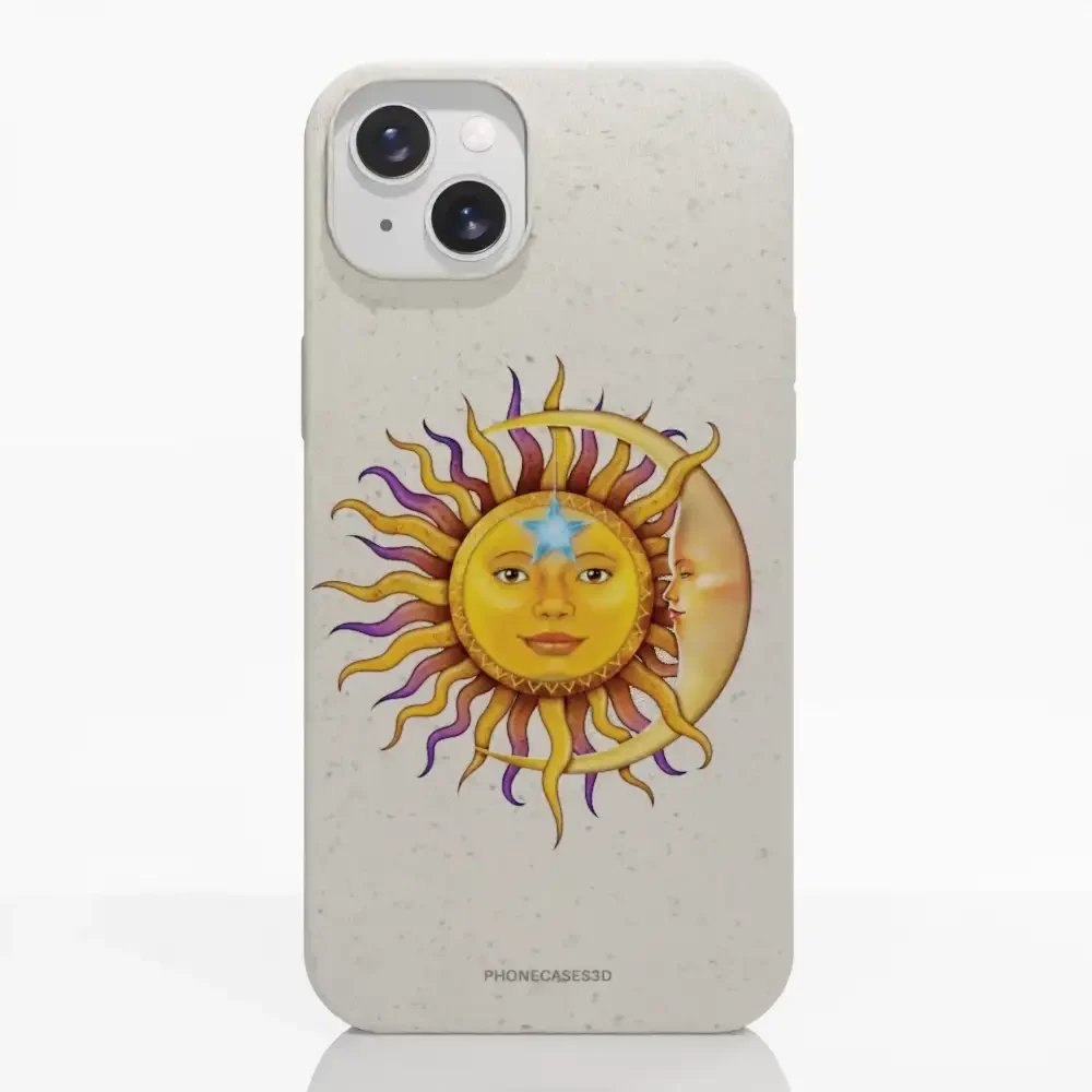 Vincent Hie Official White Compostable Phone Case Design Sun Moon - Image 11