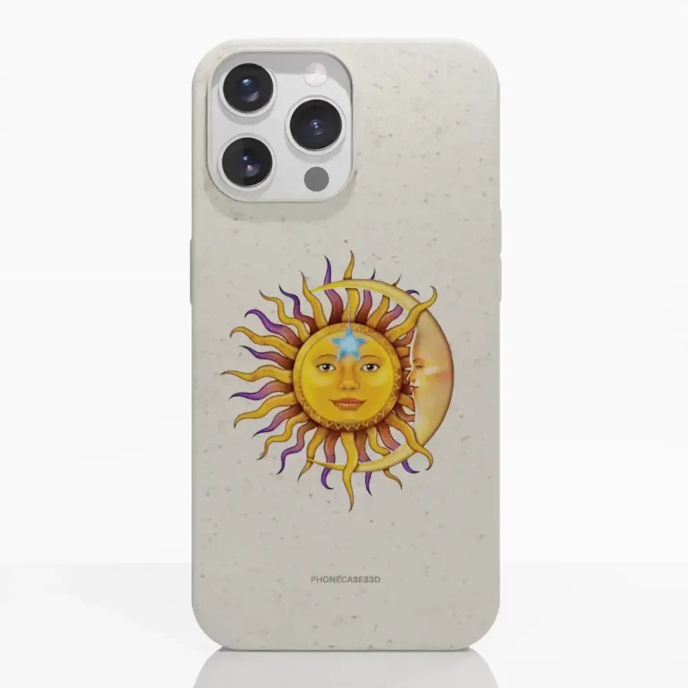 Vincent Hie Official White Compostable Phone Case Design Sun Moon - Image 12