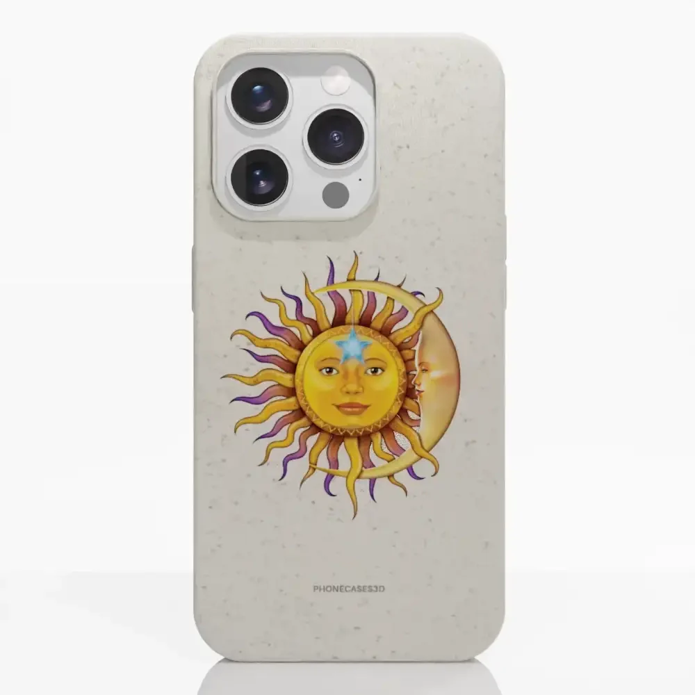 Vincent Hie Official White Compostable Phone Case Design Sun Moon - Image 16