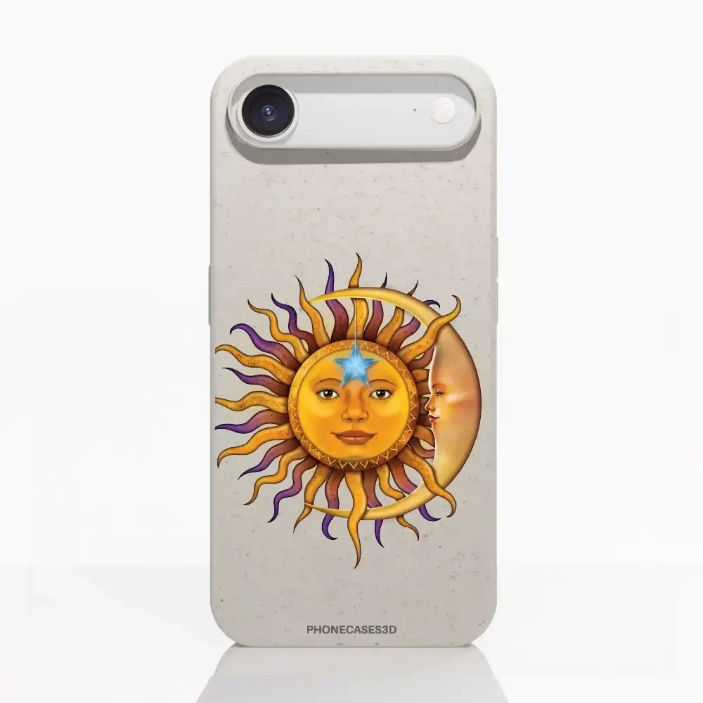 Vincent Hie Official White Compostable Phone Case Design Sun Moon - Image 24