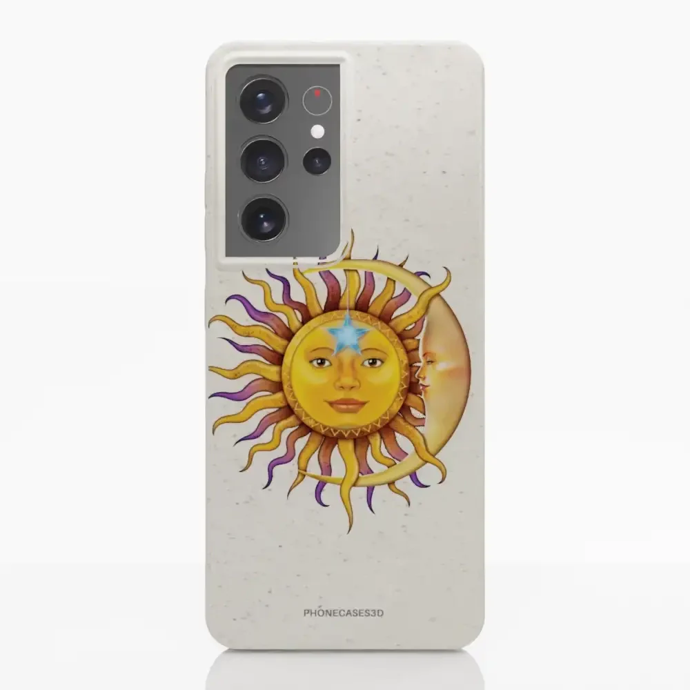 Vincent Hie Official White Compostable Phone Case Design Sun Moon - Image 30