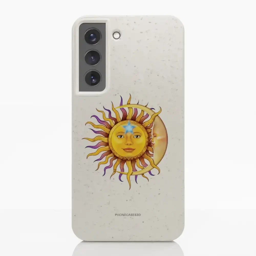 Vincent Hie Official White Compostable Phone Case Design Sun Moon - Image 31