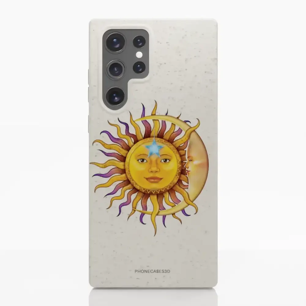 Vincent Hie Official White Compostable Phone Case Design Sun Moon - Image 33