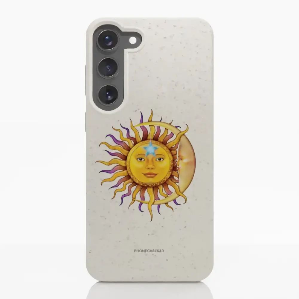 Vincent Hie Official White Compostable Phone Case Design Sun Moon - Image 34