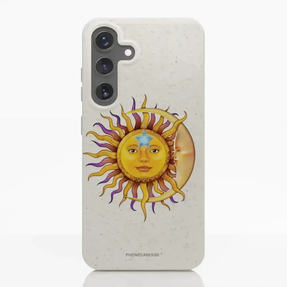 Vincent Hie Official White Compostable Phone Case Design Sun Moon - Image 41