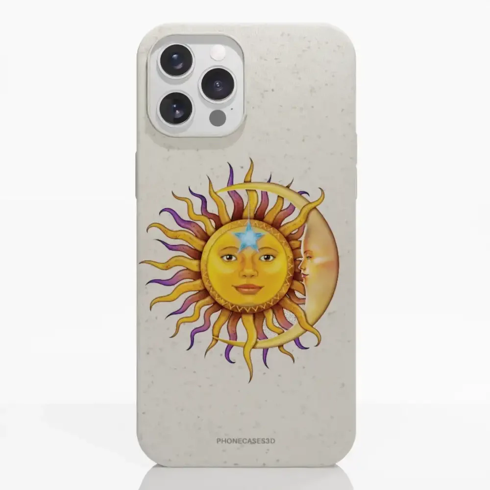 Vincent Hie Official White Compostable Phone Case Design Sun Moon - Image 6