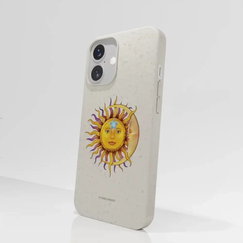 Vincent Hie Official White Compostable Phone Case Design Sun Moon - Image 68