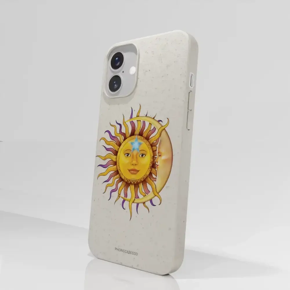 Vincent Hie Official White Compostable Phone Case Design Sun Moon - Image 70