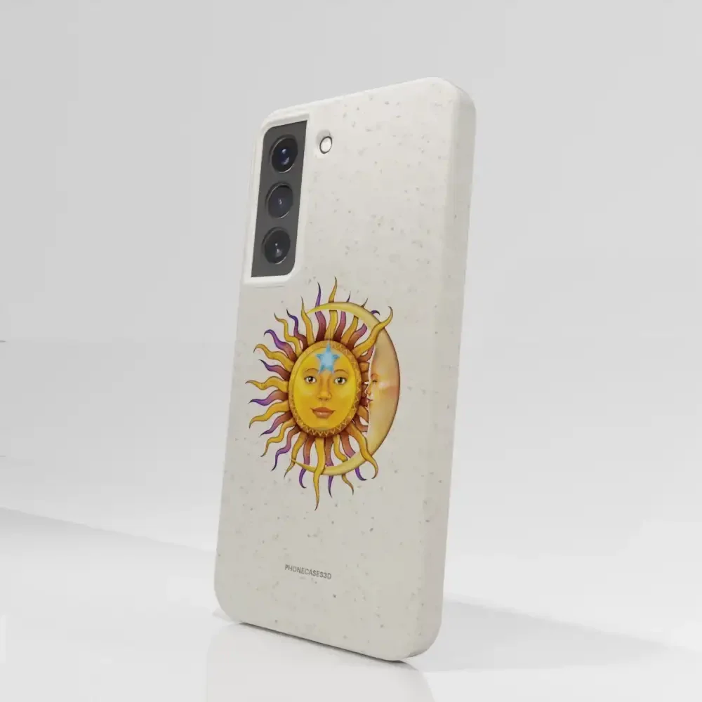 Vincent Hie Official White Compostable Phone Case Design Sun Moon - Image 76