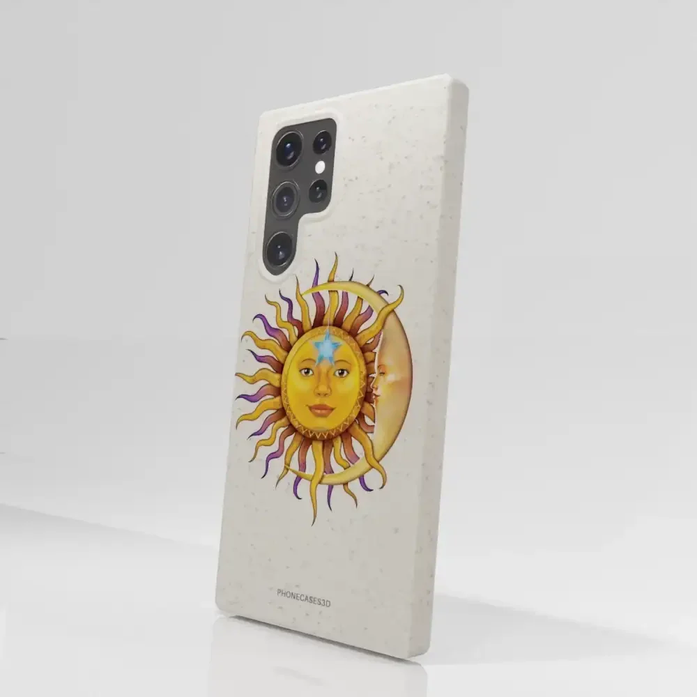 Vincent Hie Official White Compostable Phone Case Design Sun Moon - Image 78