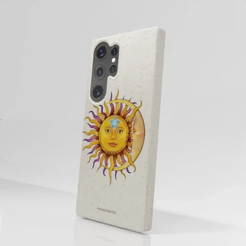 Vincent Hie Official White Compostable Phone Case Design Sun Moon - Image 81