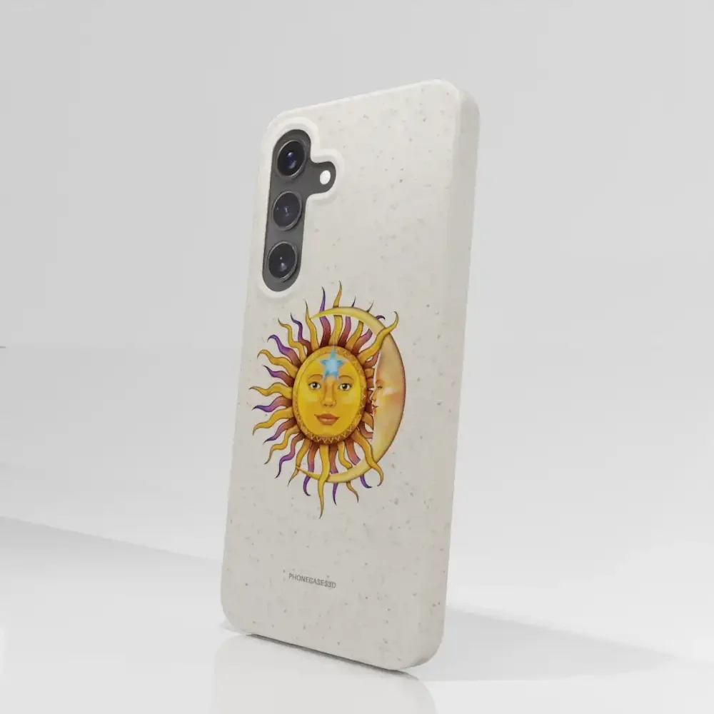 Vincent Hie Official White Compostable Phone Case Design Sun Moon - Image 82