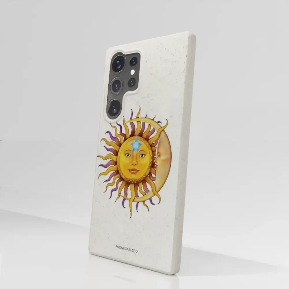 Vincent Hie Official White Compostable Phone Case Design Sun Moon - Image 84