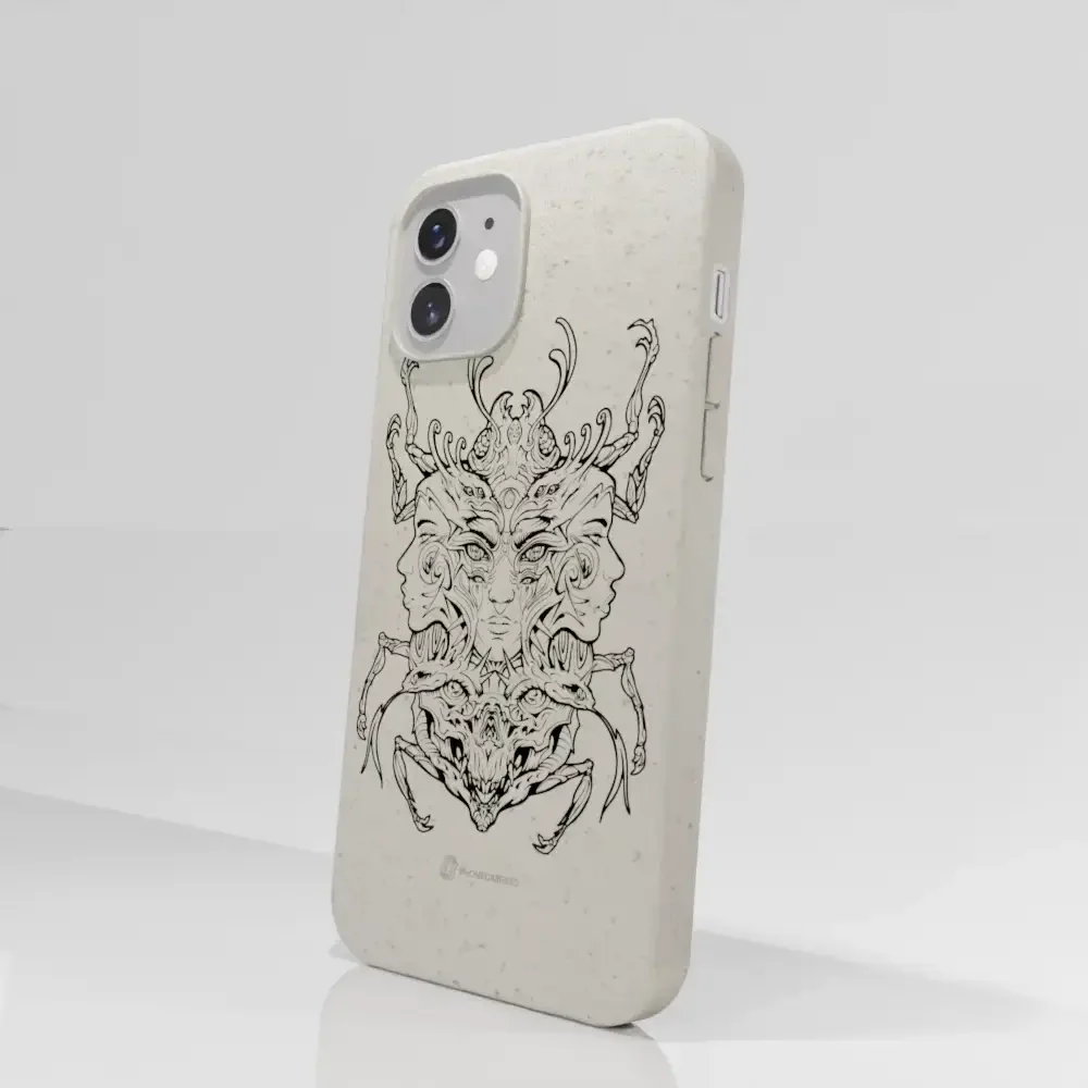 Visions Official Compostable Phone Case black and white - Image 11