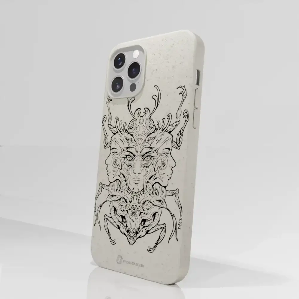 Visions Official Compostable Phone Case black and white - Image 13