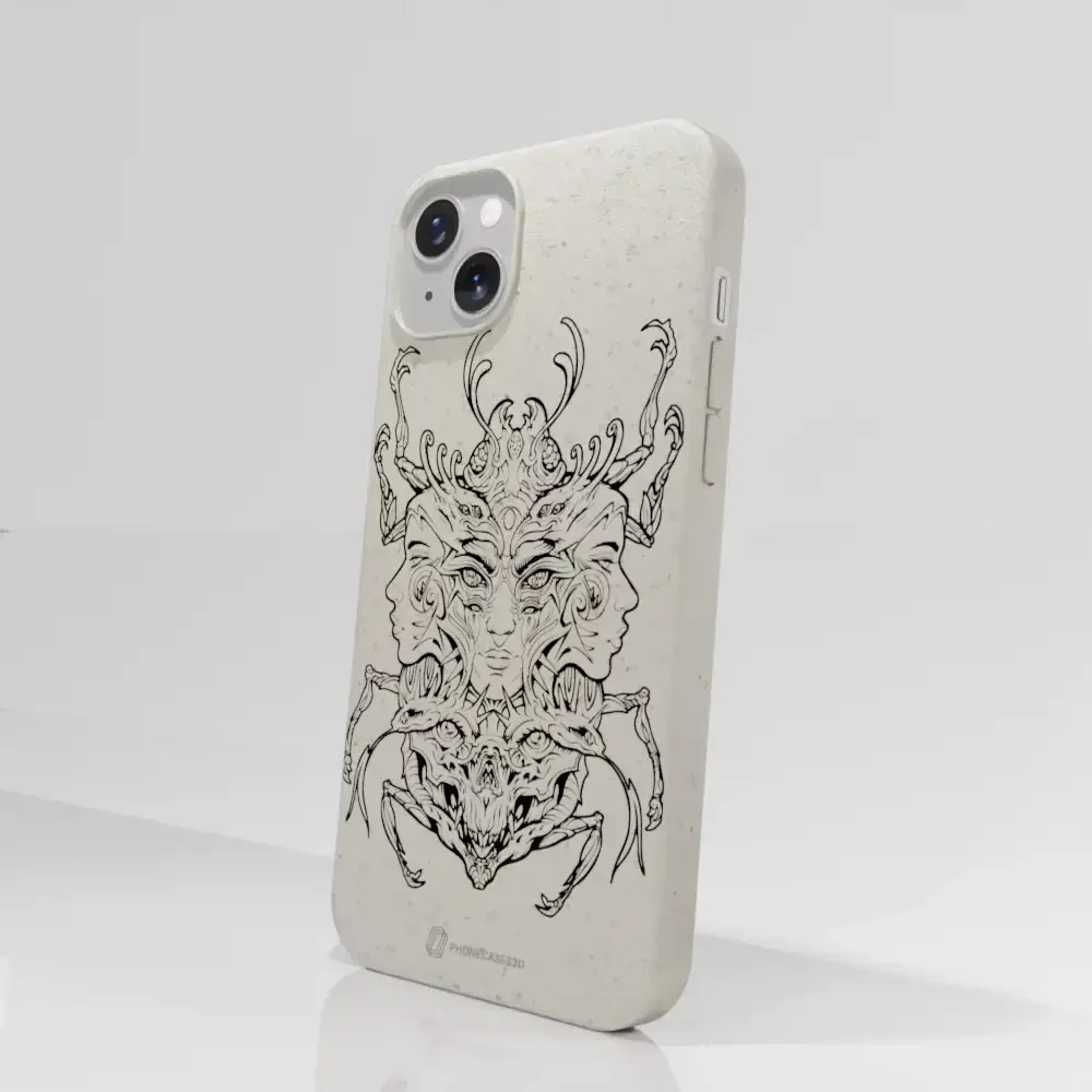 Visions Official Compostable Phone Case black and white - Image 20