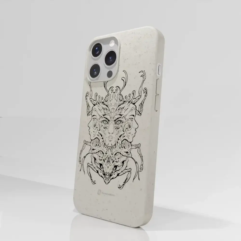 Visions Official Compostable Phone Case black and white - Image 21