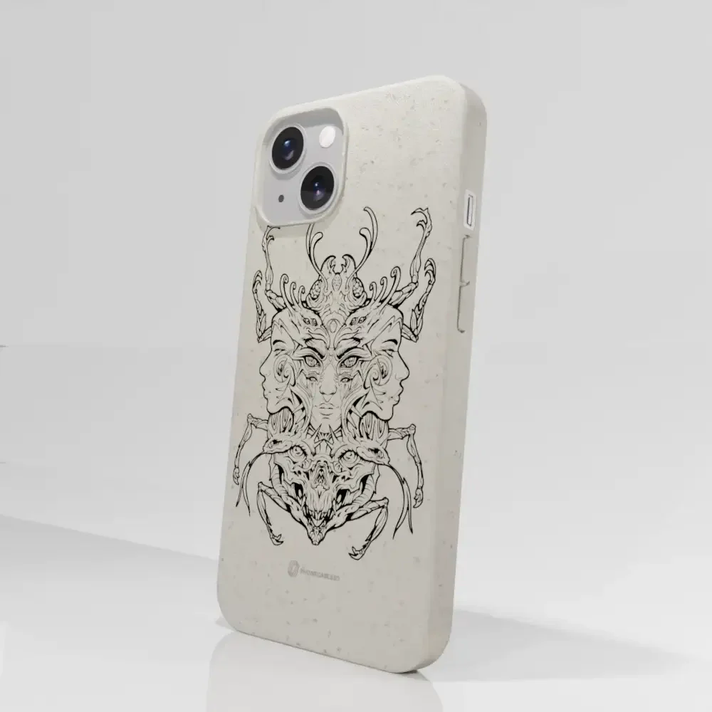 Visions Official Compostable Phone Case black and white - Image 23