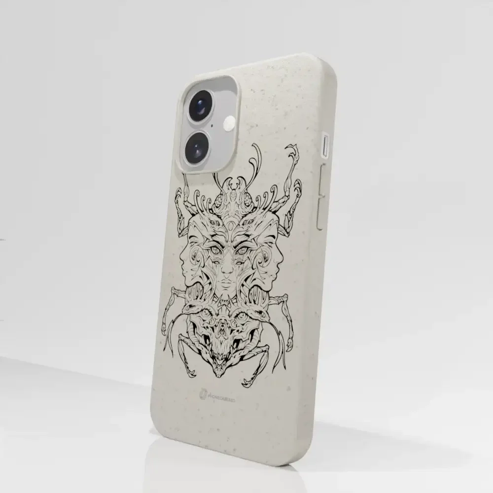 Visions Official Compostable Phone Case black and white - Image 27