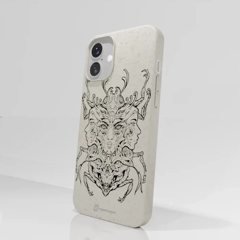 Visions Official Compostable Phone Case black and white - Image 29