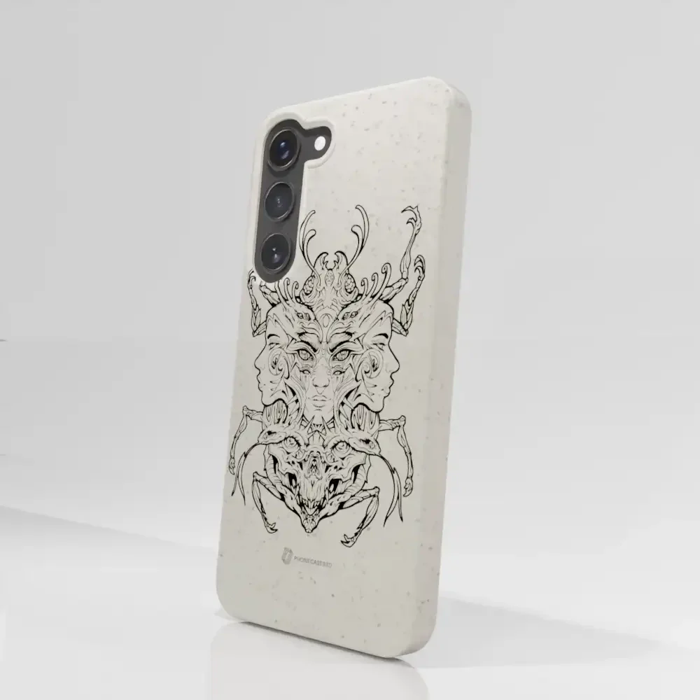 Visions Official Compostable Phone Case black and white - Image 38
