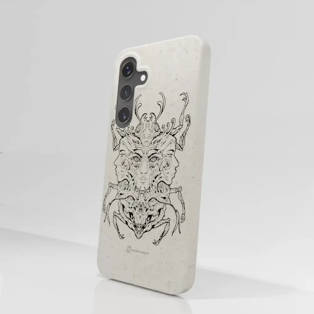 Visions Official Compostable Phone Case black and white - Image 41