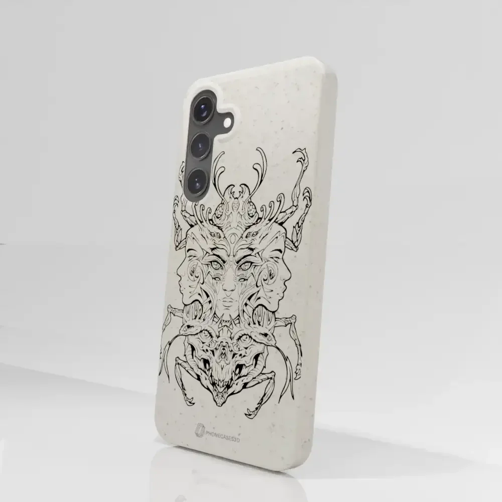 Visions Official Compostable Phone Case black and white - Image 42