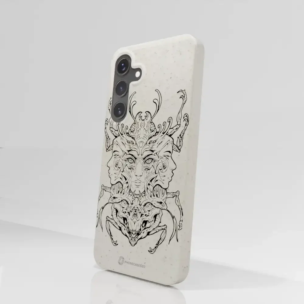 Visions Official Compostable Phone Case black and white - Image 45