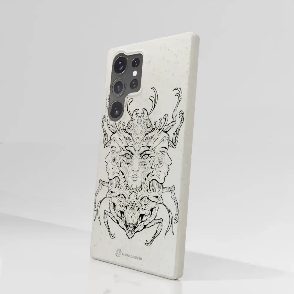 Visions Official Compostable Phone Case black and white - Image 46