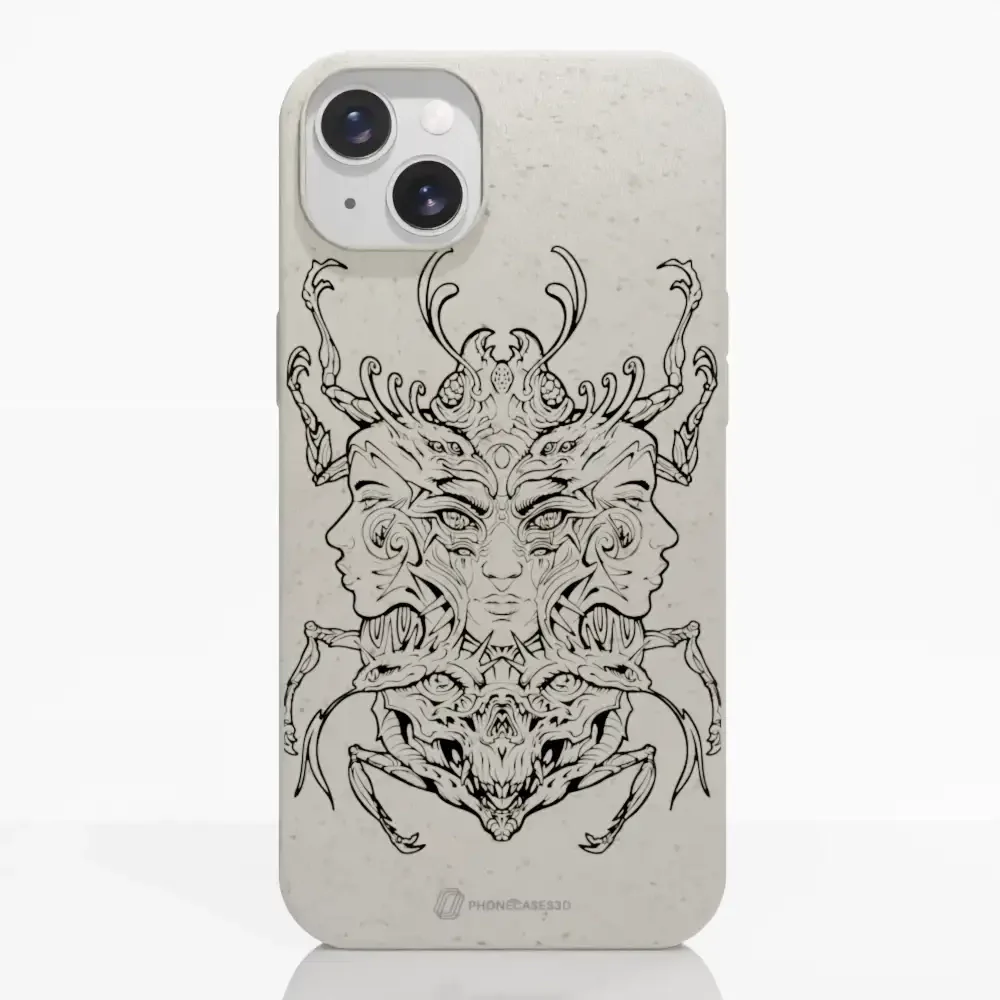 Visions Official Compostable Phone Case black and white - Image 5